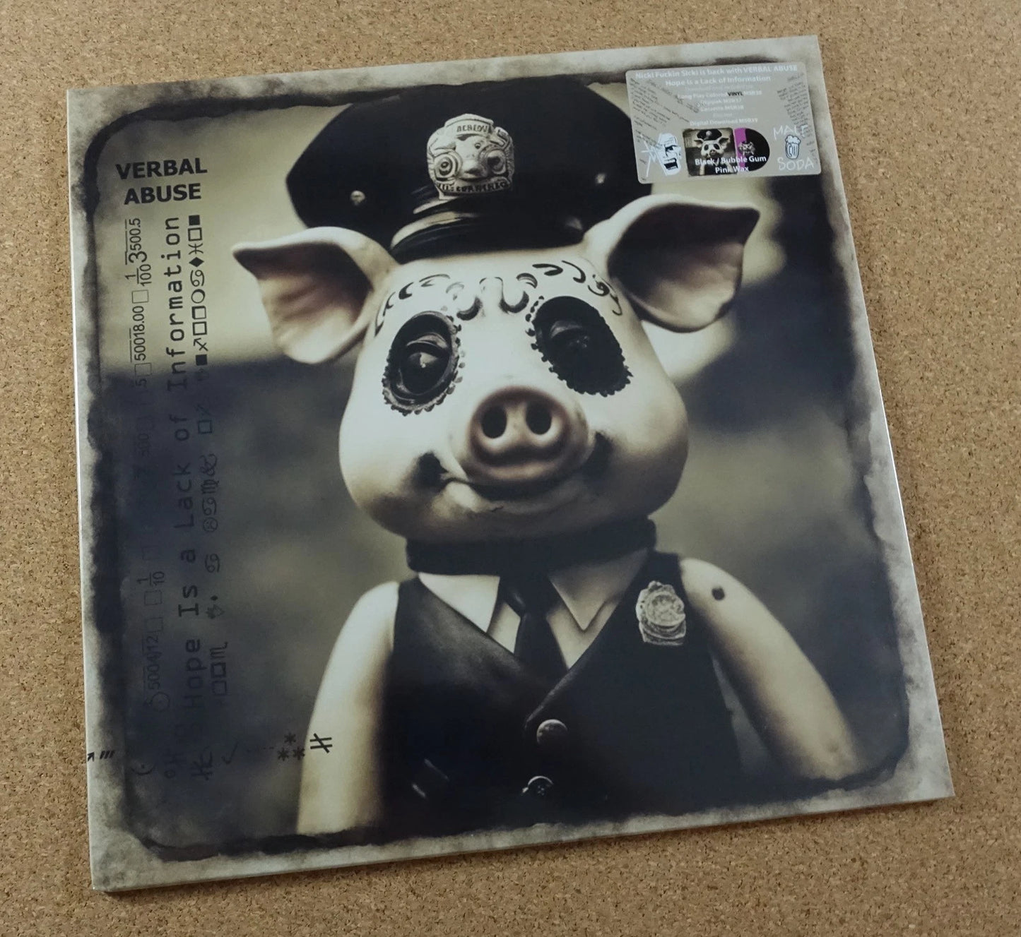 Verbal Abuse - Hope Is A Lack Of Information [LP] Vinyl Record Album Cover
