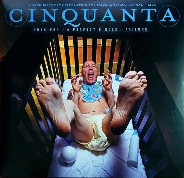 Puscifer / A Perfect Circle / Failure - Cinquanta Live (Blue) [Colored Vinyl] [Clear Vinyl] (Wht) Vinyl Record Album Cover