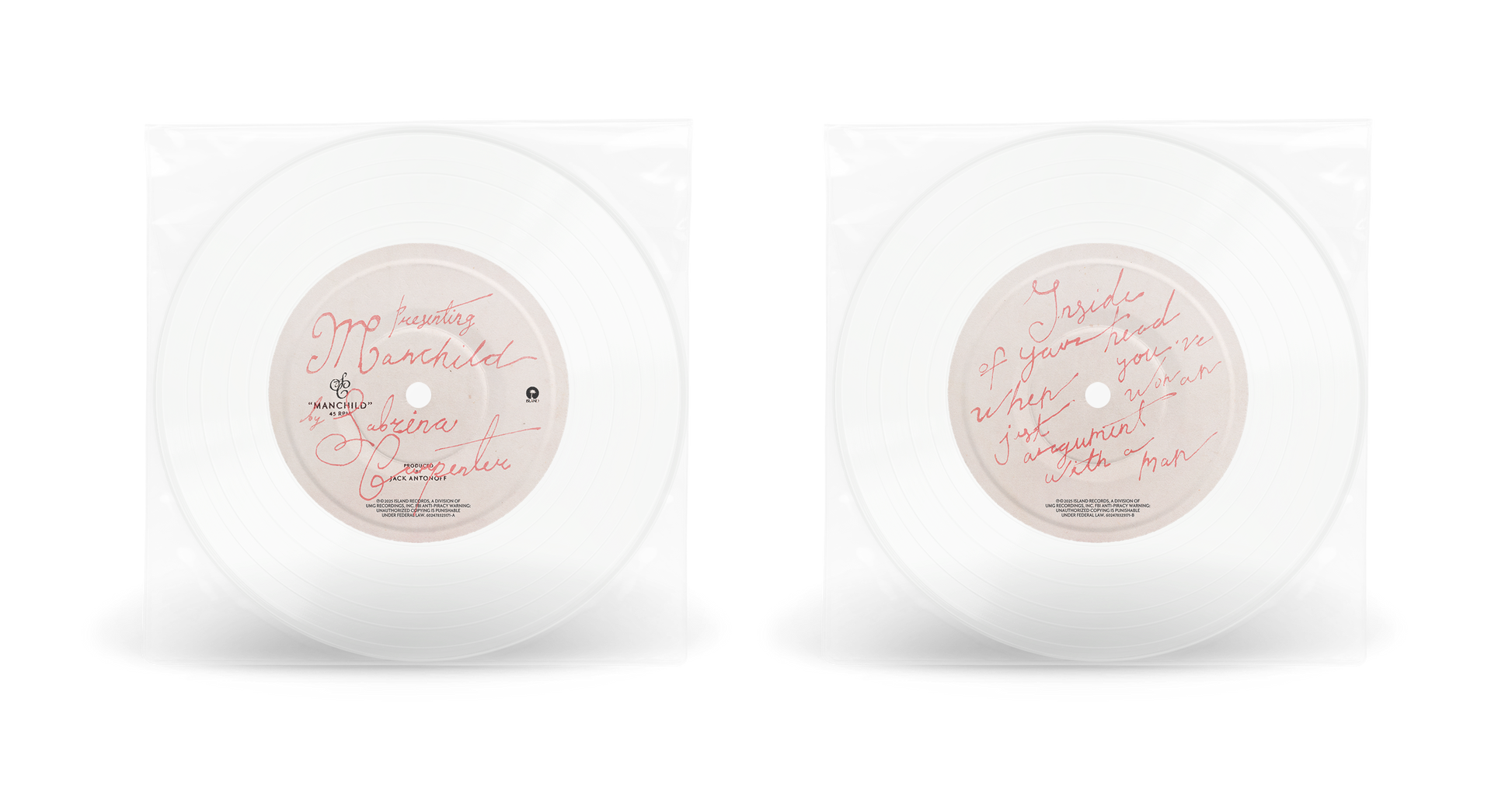 Manchild [Clear 7" Single] Vinyl Record