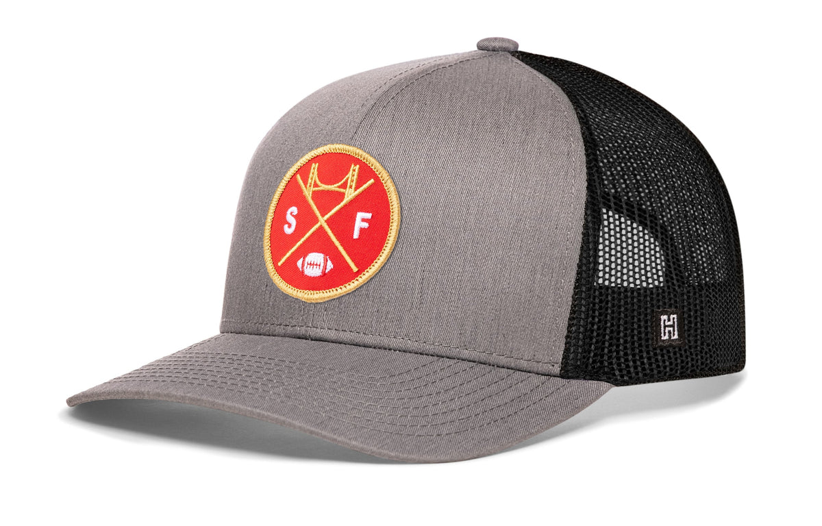 San Francisco Haka Trucker Hat  |  Black SF X Football Snapback