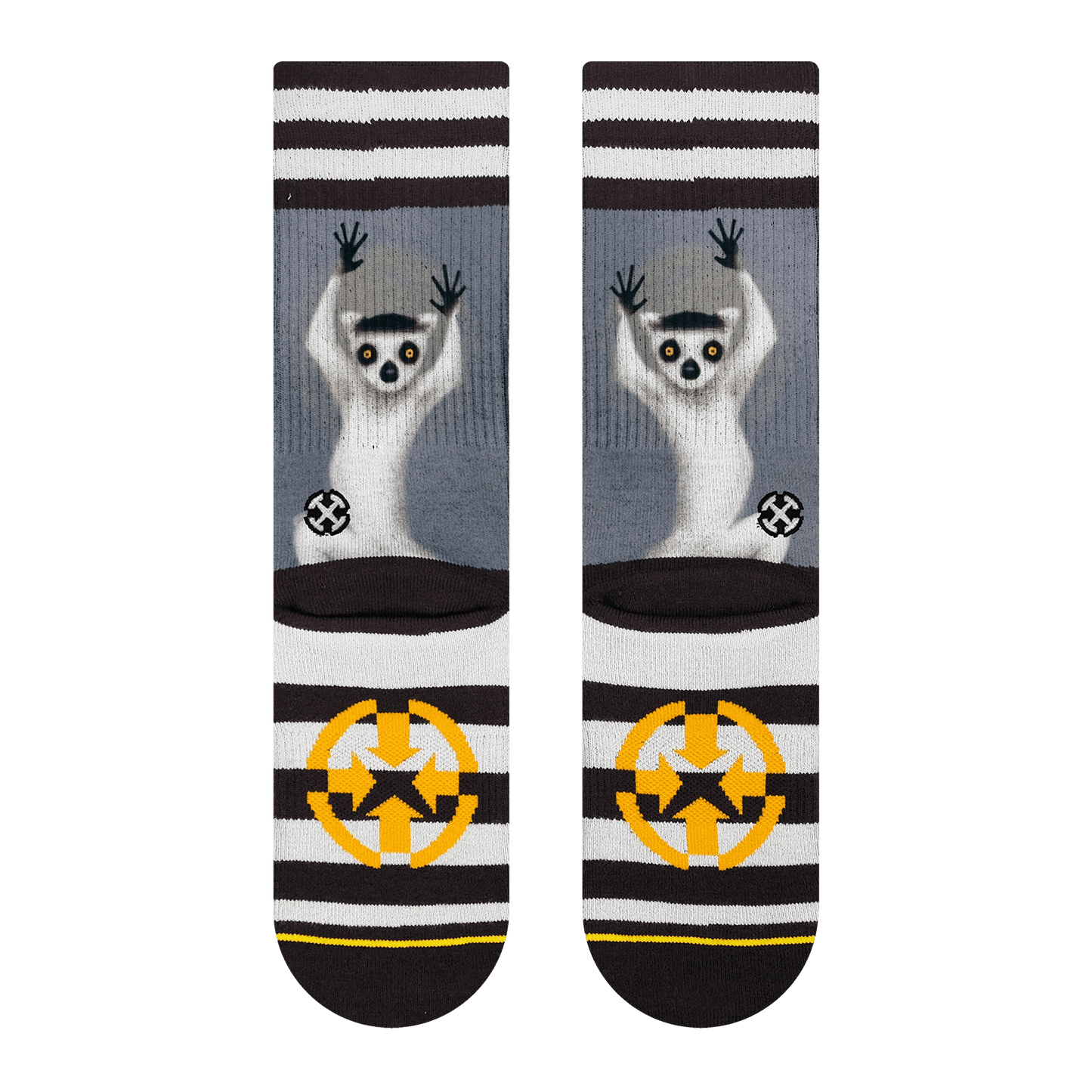 San Diego Zoo Ring-Tailed Lemur Youth Crew Socks
