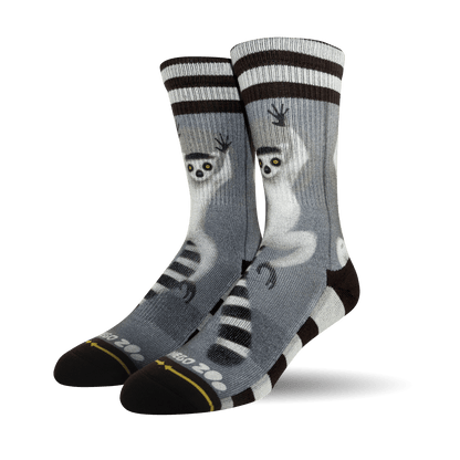 San Diego Zoo Ring-Tailed Lemur Youth Crew Socks