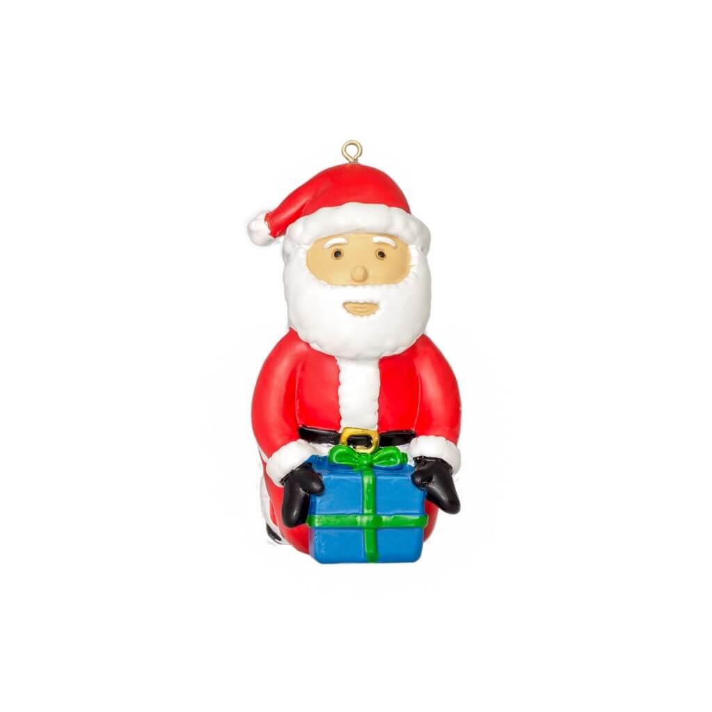 Santa's Behind Christmas Tree Ornament Decoration