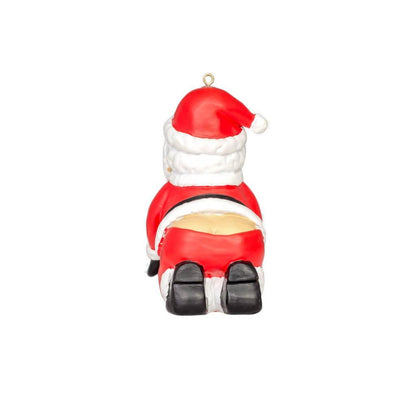 Santa's Behind Christmas Tree Ornament Decoration