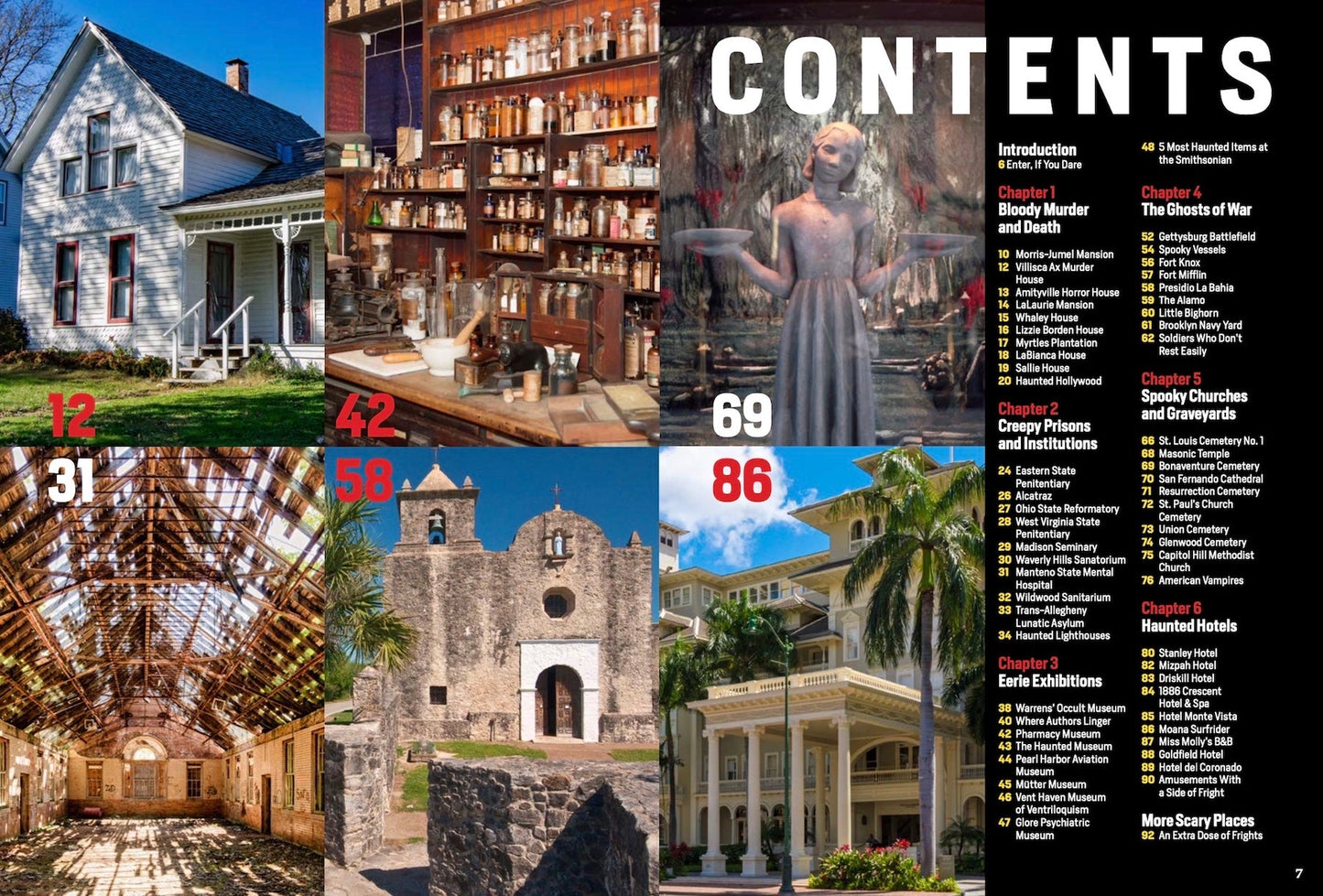 America's Scariest Places - Over 50 Terrifying Sites From Every State: From The Morris - Jumel Mansion to the Lizzie Borden House and Beyond!