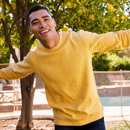 SpongeBob Squarepants Protect Oceans Crewneck Sweatshirt Yellow