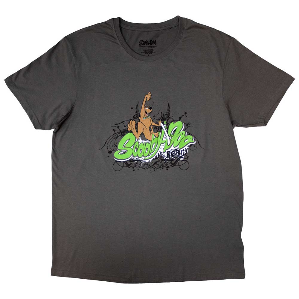 Scooby Doo Skateboard Mens T Shirt Grey Officially Licensed