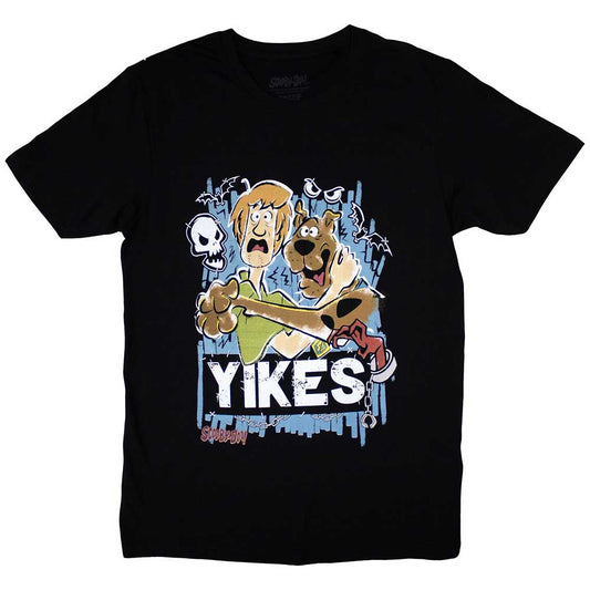 Scooby Doo Yikes! Mens T Shirt Black Officially Licensed