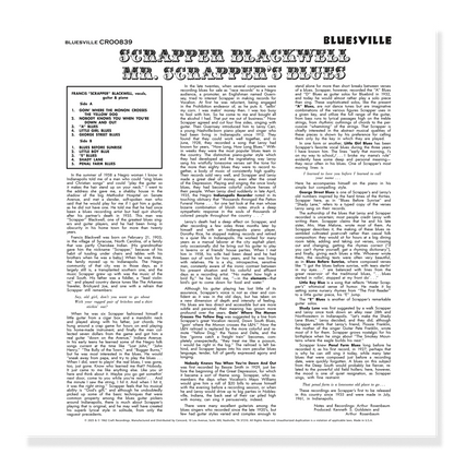 Mr. Scrapper’s Blues (Bluesville Series) (180g LP) Vinyl Record
