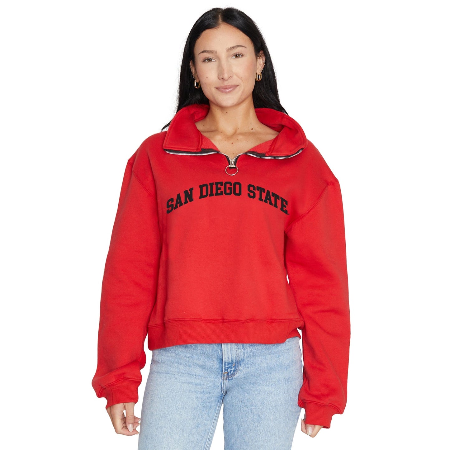 San Diego State Aztecs Quarter Zip Sweatshirt Officially Licensed