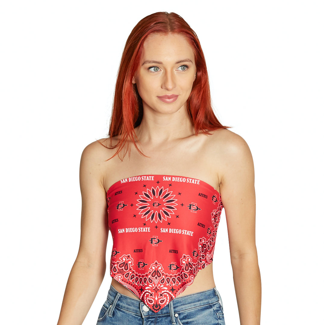 San Diego State Aztecs Womens Bandana Top Officially Licensed