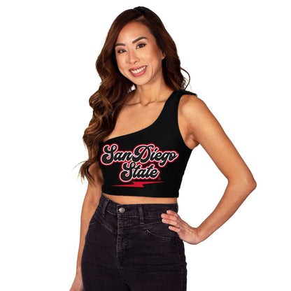 San Diego State Womens One Shoulder Tank Top Officially Licensed