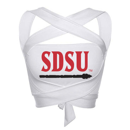 San Diego State Aztecs White Multi Way Womens Bandeau Top Officially Licensed