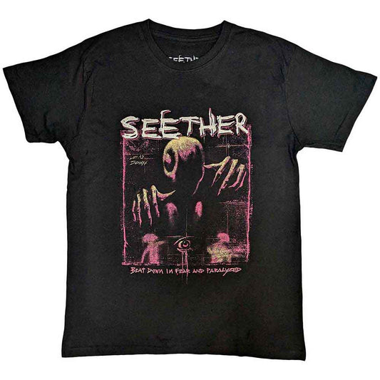 Seether Beat Down T Shirt Black Officially Licensed