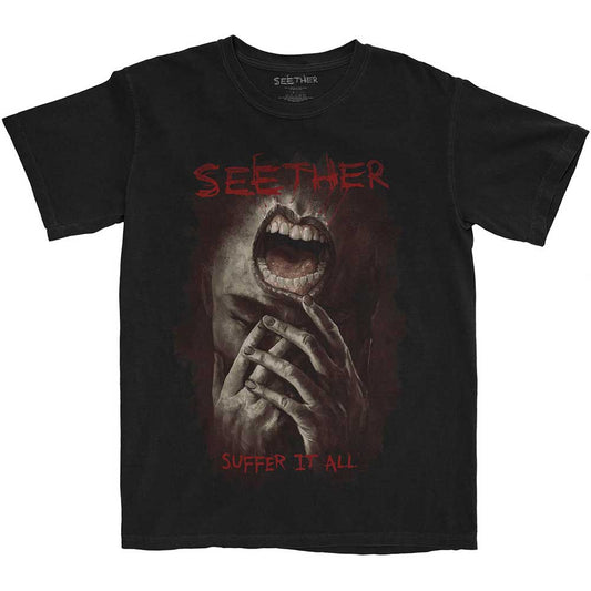 Seether Suffer It All Mens T Shirt Black Officially Licensed