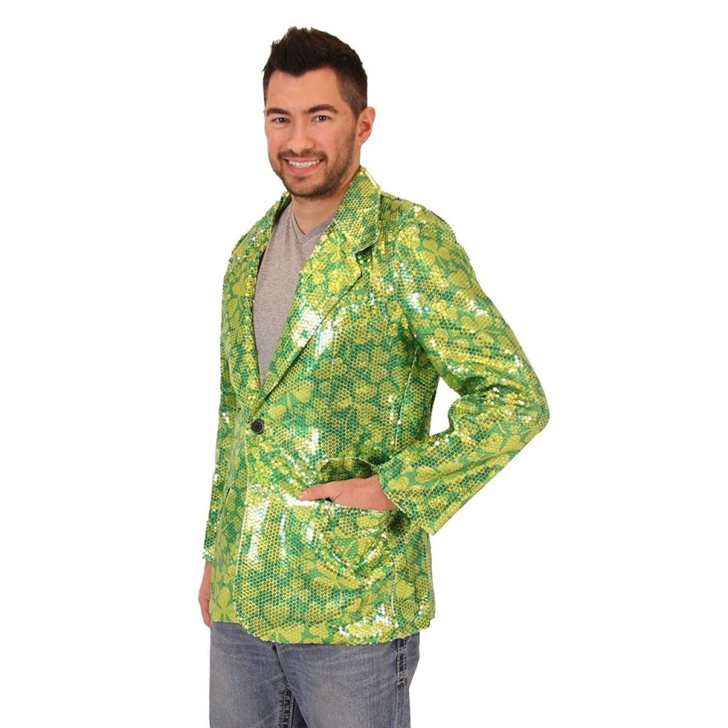 Sequin St. Patrick's Day Irish Blazer Jacket