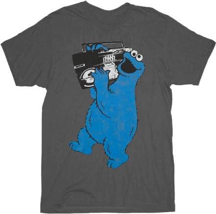Sesame Street Cookie Monster Boombox T-shirt