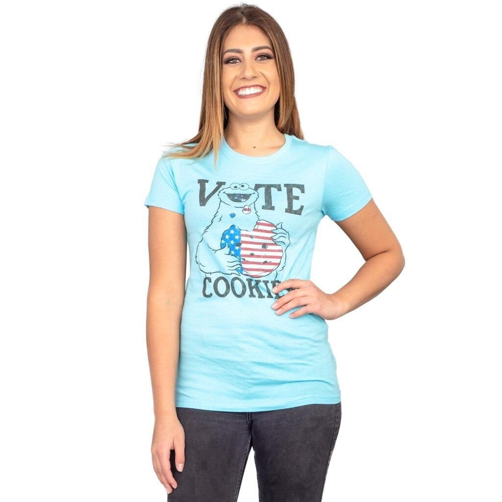 Sesame Street Vote Cookies Cookie Monster T-Shirt