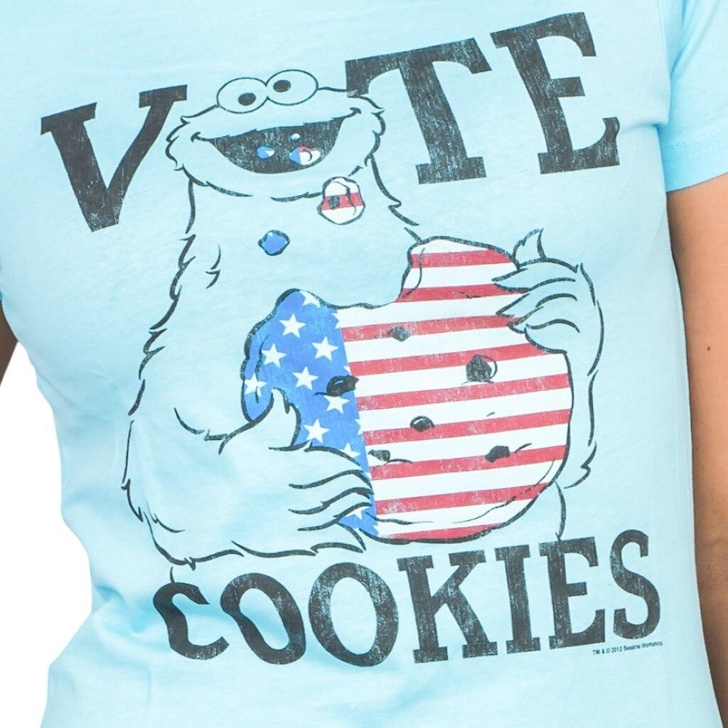 Sesame Street Vote Cookies Cookie Monster T-Shirt