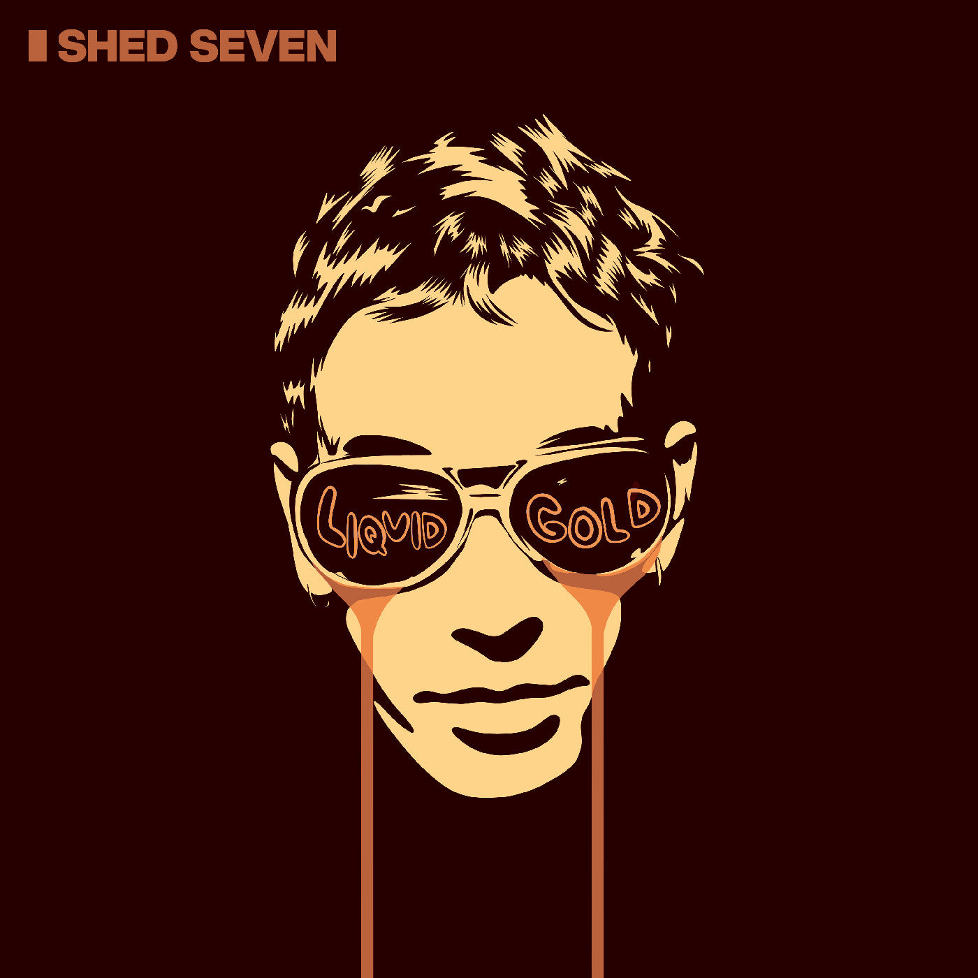 PRE-ORDER Shed Seven - Liquid Gold [Red/Black Marble Vinyl] [Vinyl] Vinyl Record