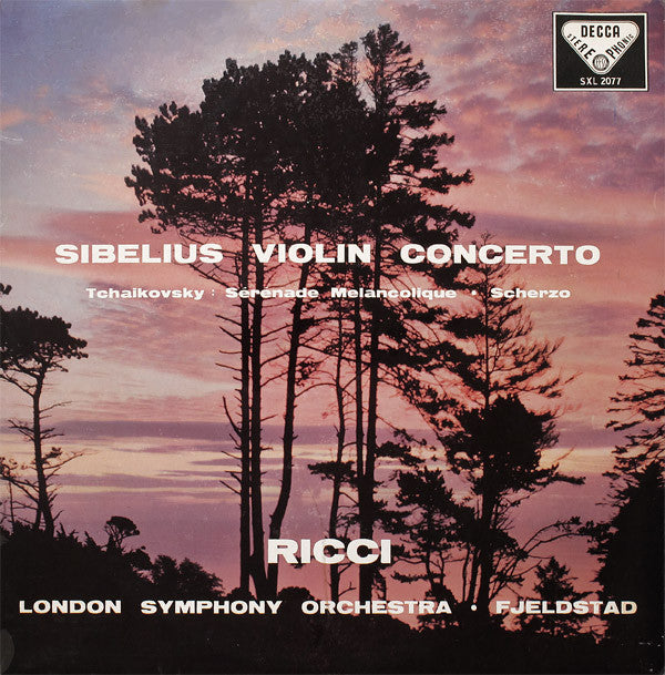 Violin Concerto In D Minor Op.47 Vinyl Record