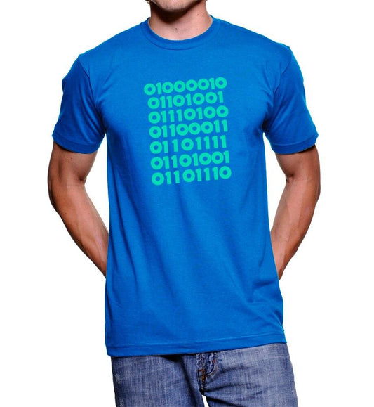 Silicon Valley Bitcoin in Binary T-shirt