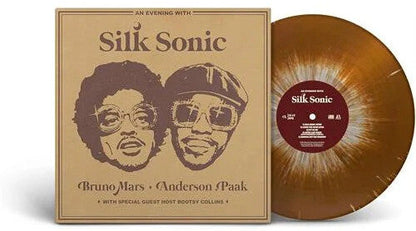 Silk Sonic (Bruno Mars + Anderson .Paak) - Evening With Silk Sonic (Limited Edition, Brown & White Splatter Colored Vinyl) [Import] [Vinyl] Vinyl Record