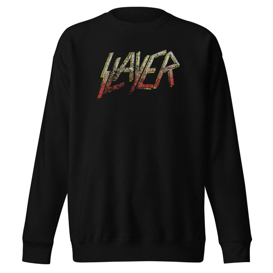 Slayer Gradient Logo Mens Sweatshirt Black