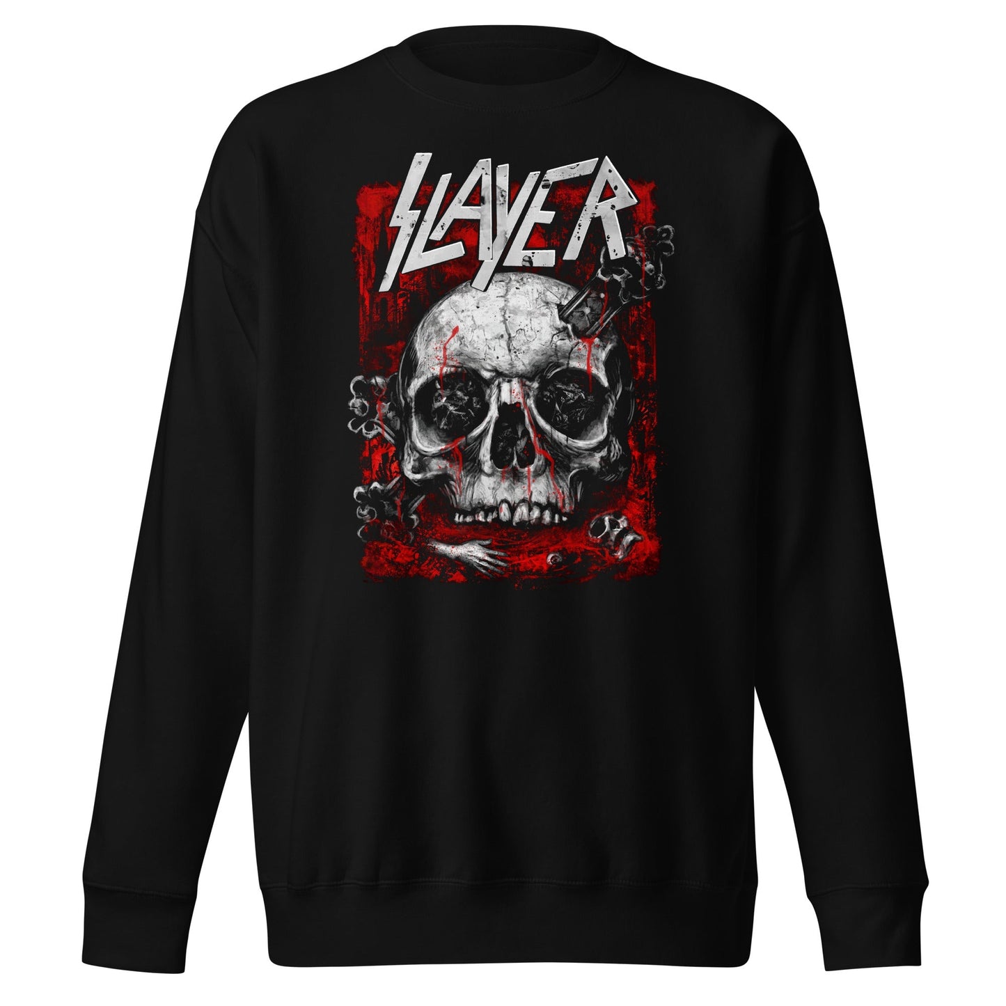 Slayer Skull Logo Mens Sweatshirt Black