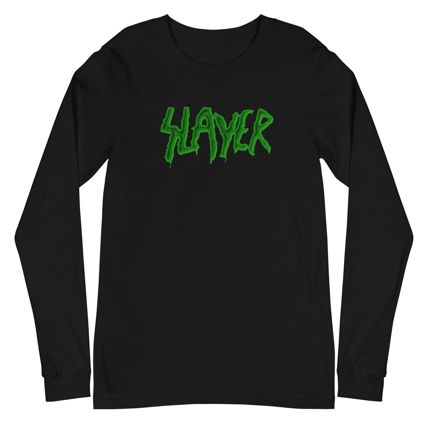 Slayer Slime Logo Mens Long Sleeve Shirt Black