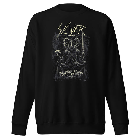 Slayer Demon Head Mens Sweatshirt Black