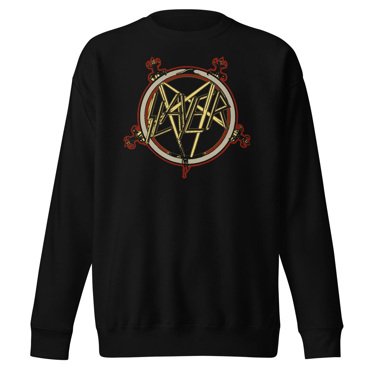 Slayer Pentagram Logo Mens Sweatshirt Black