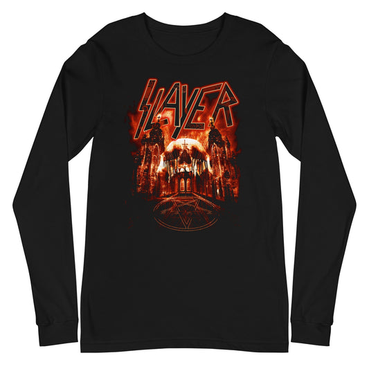 Slayer Red Dawn Mens Long Sleeve Shirt Black