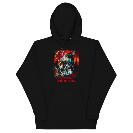 Slayer South Skull Mens Hoodie Black