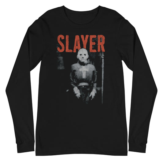 Slayer Hockey Cross Mens Long Sleeve Shirt Black