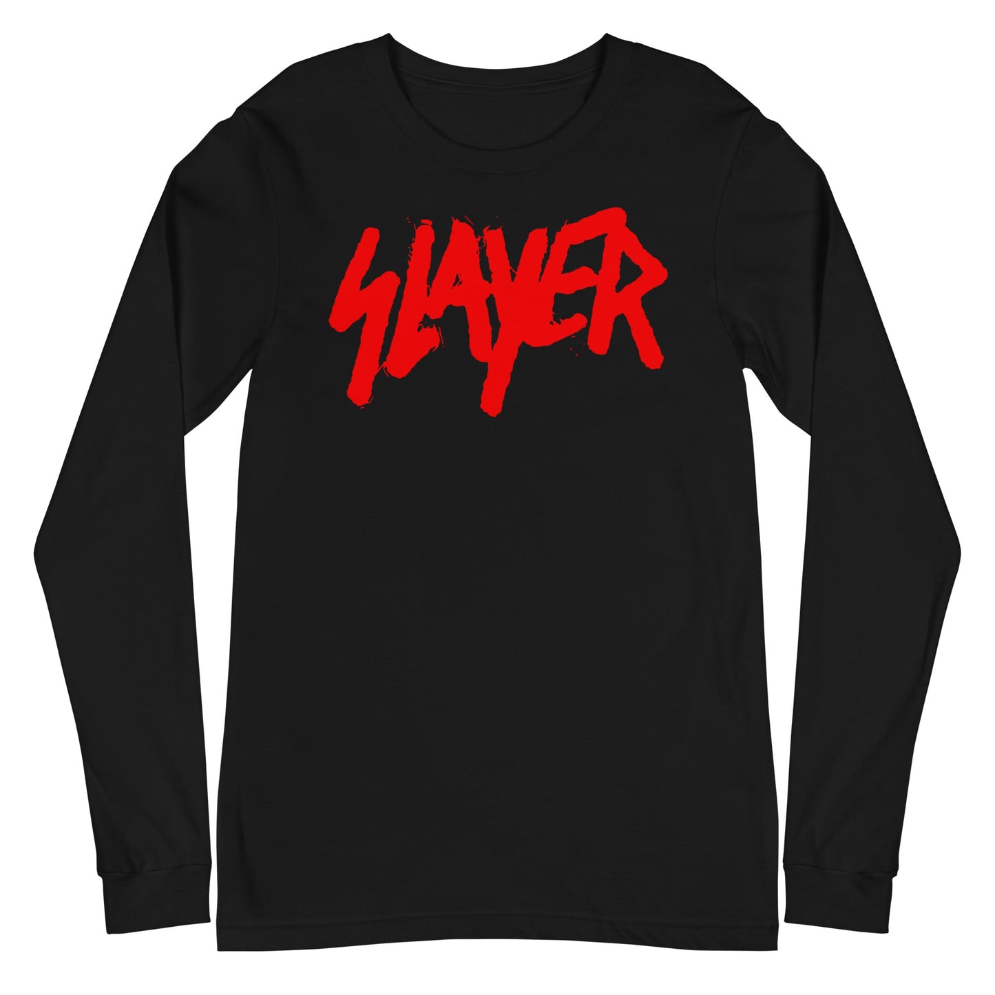 Slayer Tagged Logo Mens Long Sleeve Shirt Black