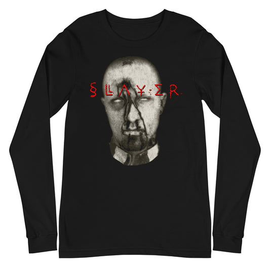 Slayer Blank Eyes Mens Long Sleeve Shirt Black