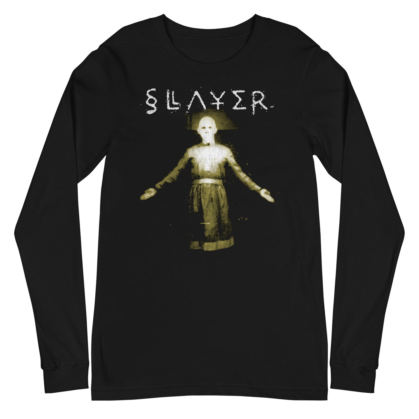 Slayer Follow Me Mens Long Sleeve Shirt Black