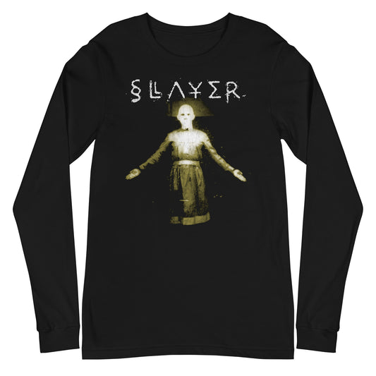 Slayer Follow Me Mens Long Sleeve Shirt Black