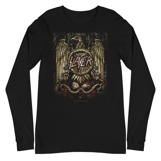 Slayer Eagle Statue Mens Long Sleeve Shirt Black