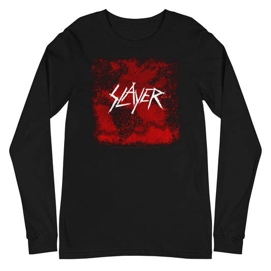 Slayer Blood Logo Mens Long Sleeve Shirt Black