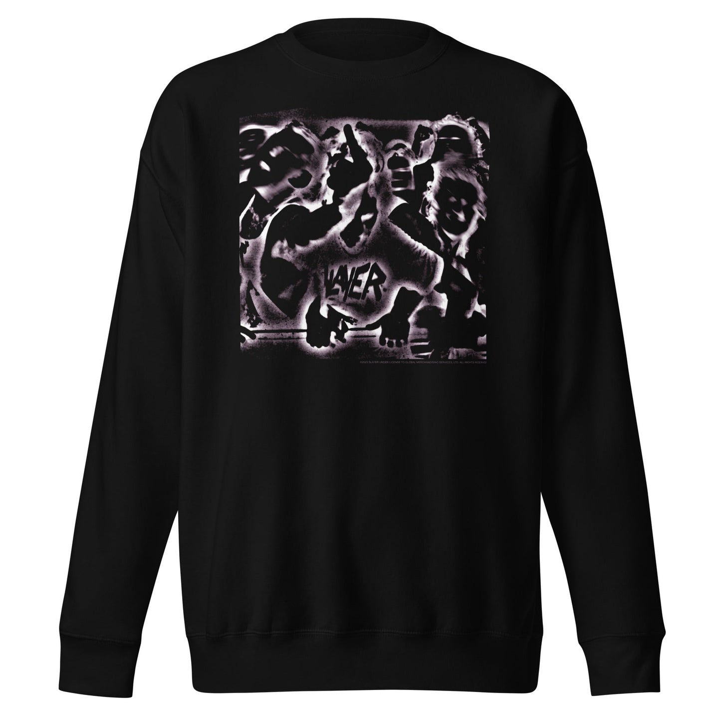 Slayer Abstract Logo Mens Sweatshirt Black