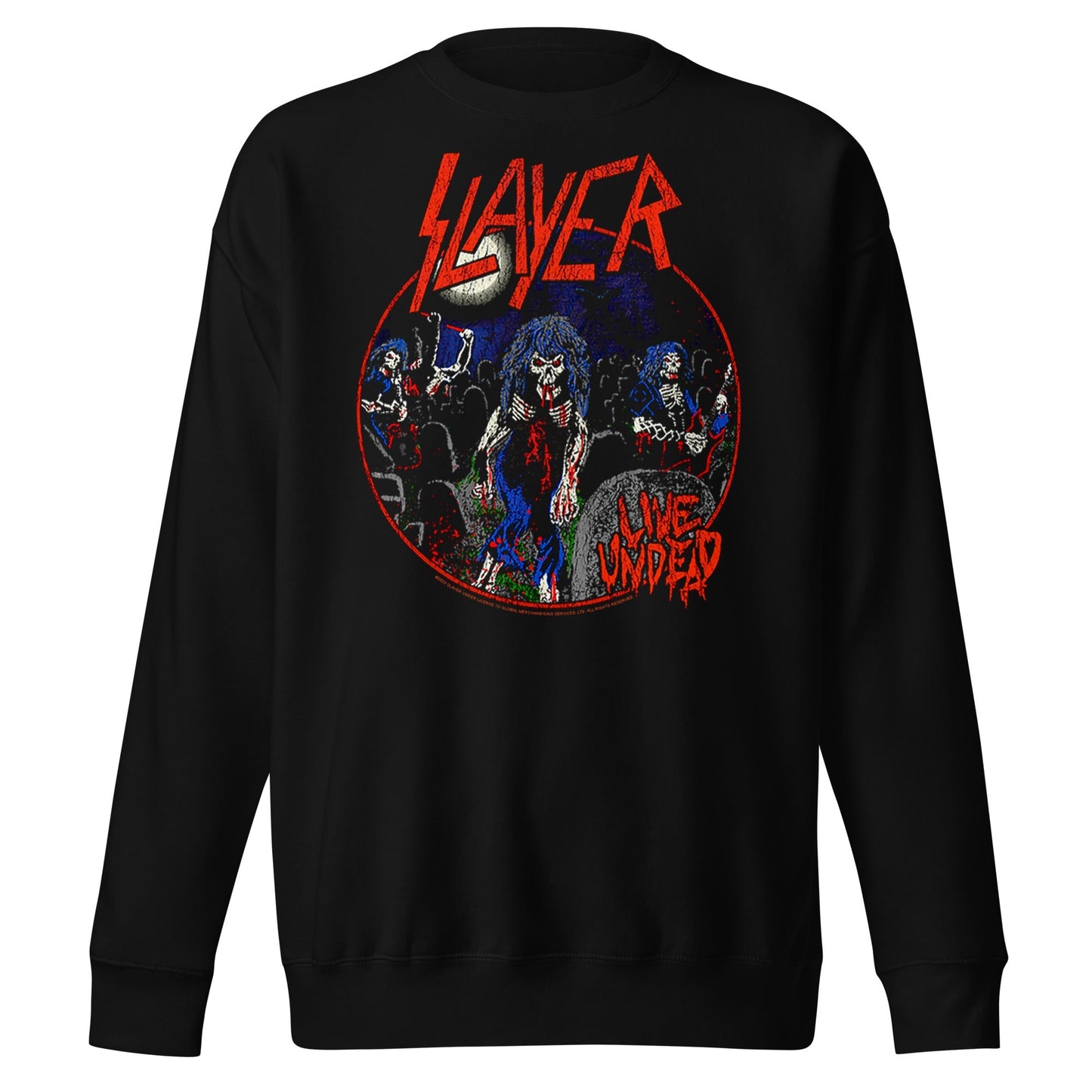 Slayer Live Undead Mens Sweatshirt Black