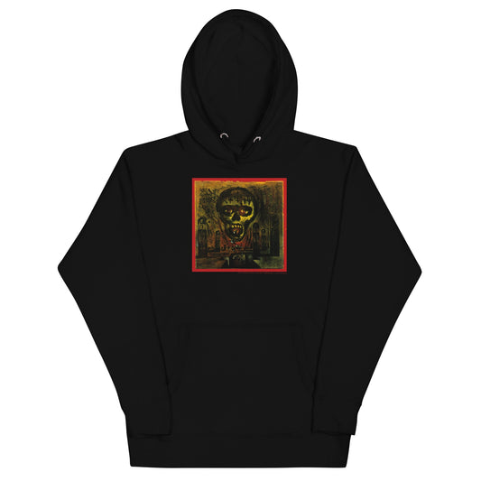 Slayer Painted Skull Mens Hoodie Black