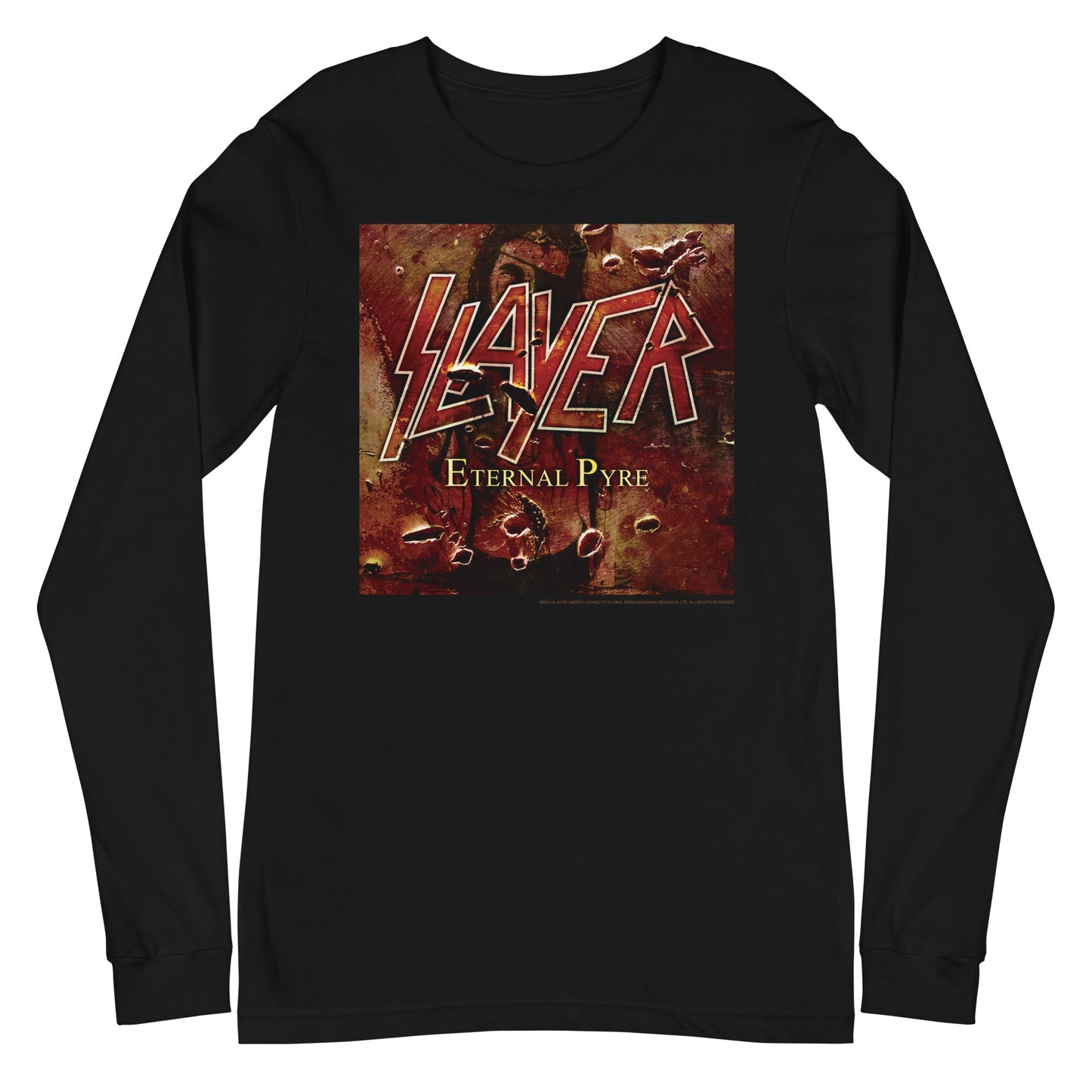 Slayer Eternal Pyre Mens Long Sleeve Shirt Black