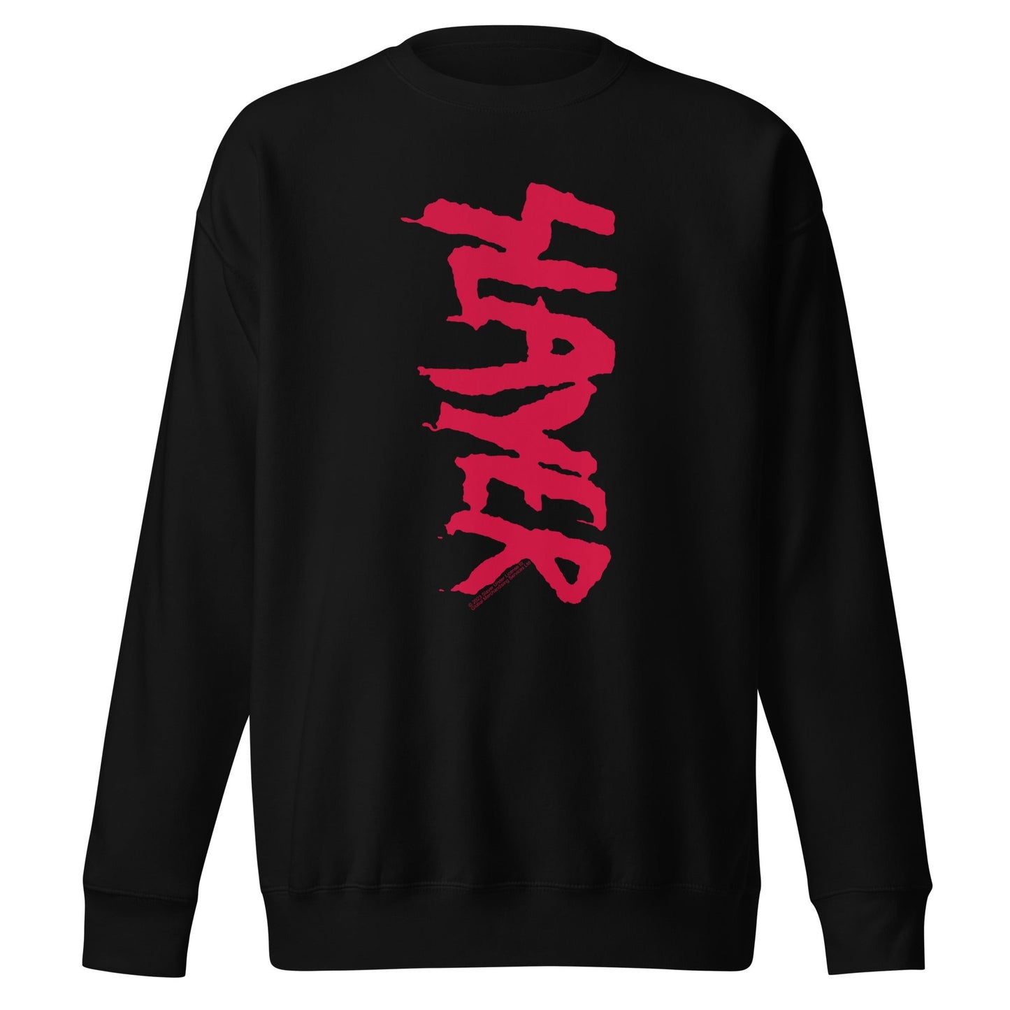 Slayer Vertical Logo Mens Sweatshirt Black