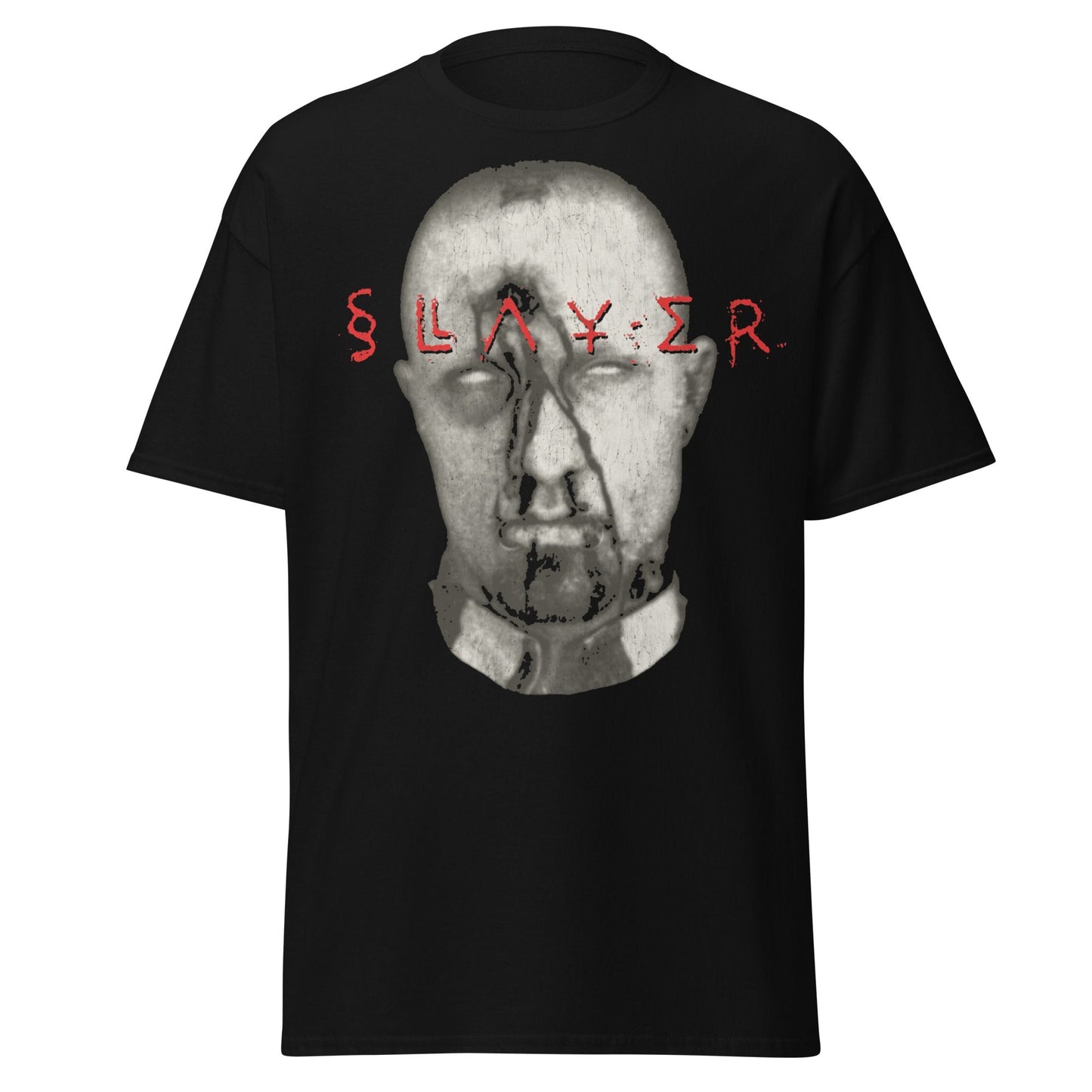 Slayer Blank Eyes Jumbo Print Mens T Shirt Black