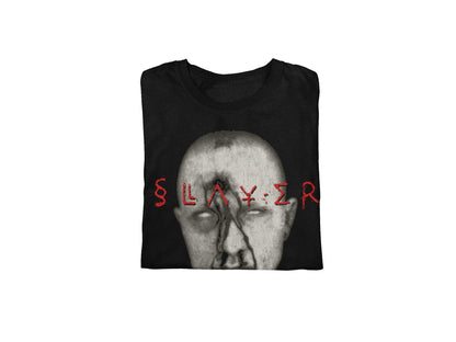 Slayer Blank Eyes Jumbo Print Mens T Shirt Black