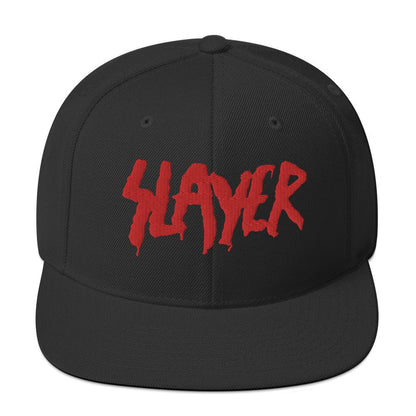 Slayer Block Logo Snapback Hat Black