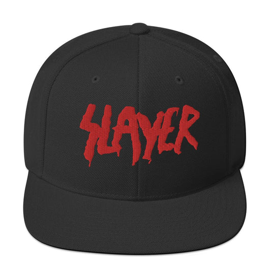 Slayer Block Logo Snapback Hat Black